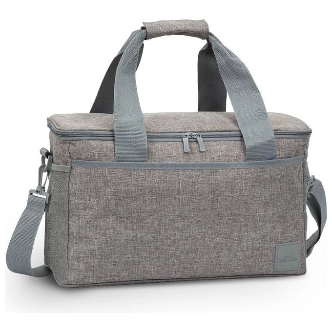 Rivacase 5726 Torngat Borsa Frigo 23 L con Tasche Estrene e Tracolla Regolabile colore Grigio