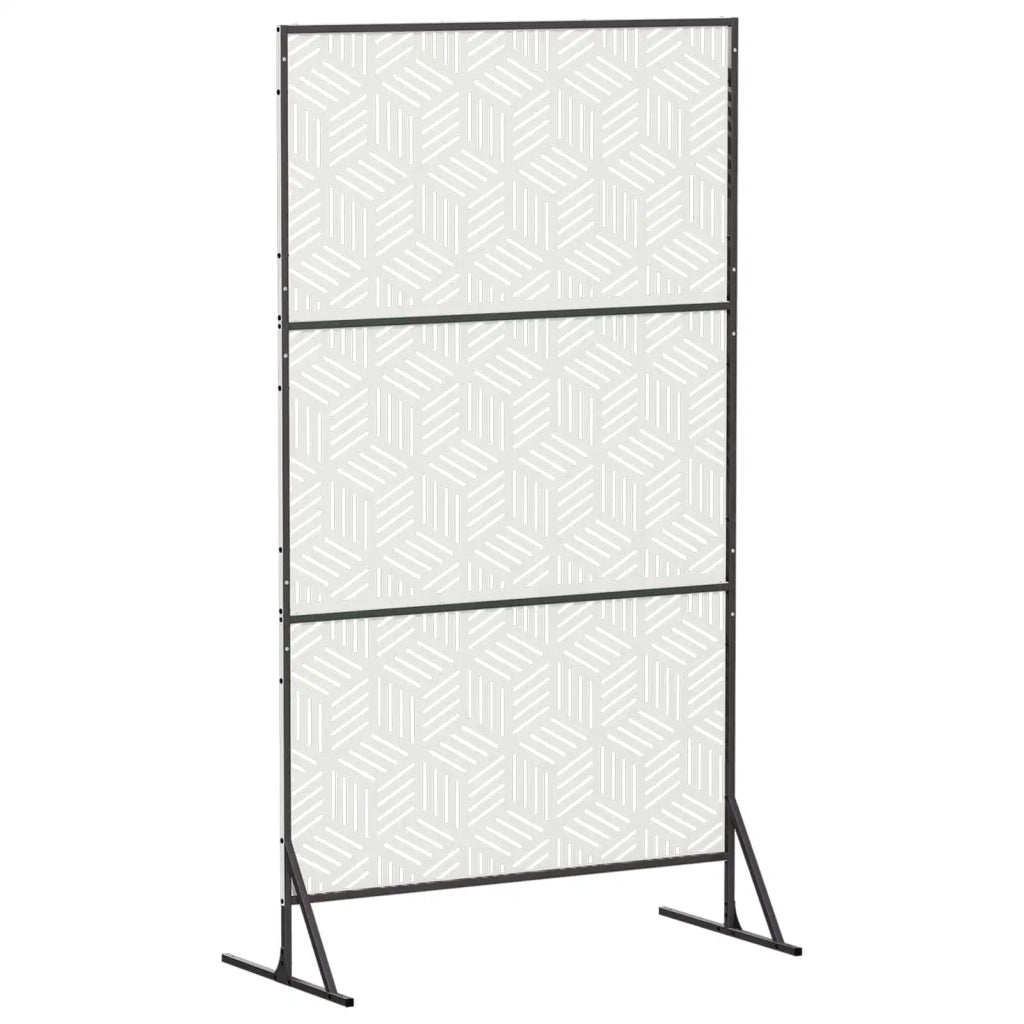 Schermo per Privacy 100 x 50 x 180 cm Acciaio Bianco 8013413
