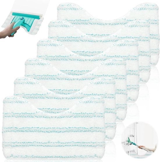Set di spazzole per la doccia 6 pezzi 20 x 125 cm microfibra con setole a spazzola asciugacapelli per la doccia - pulitore per la doccia - estensibile
