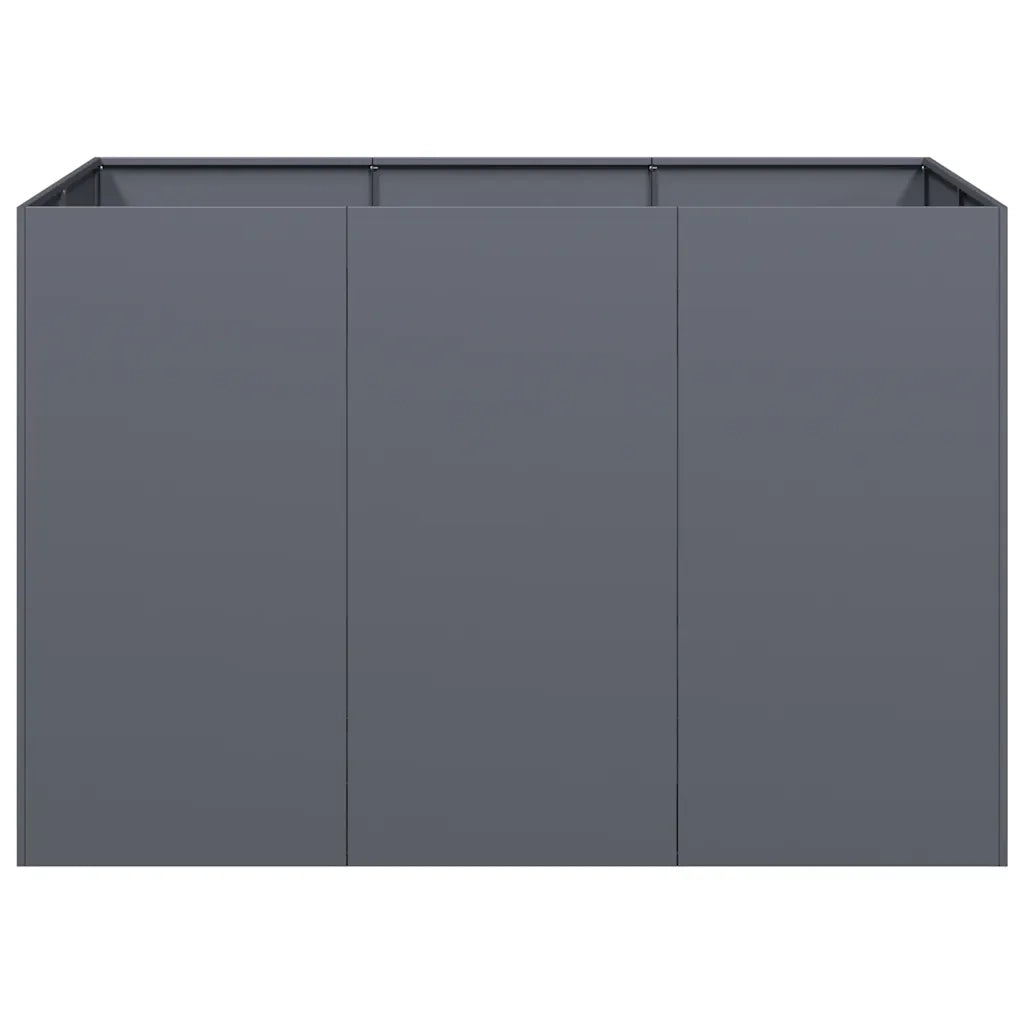 Fioriera Antracite 120x80x80 cm in Acciaio 860789