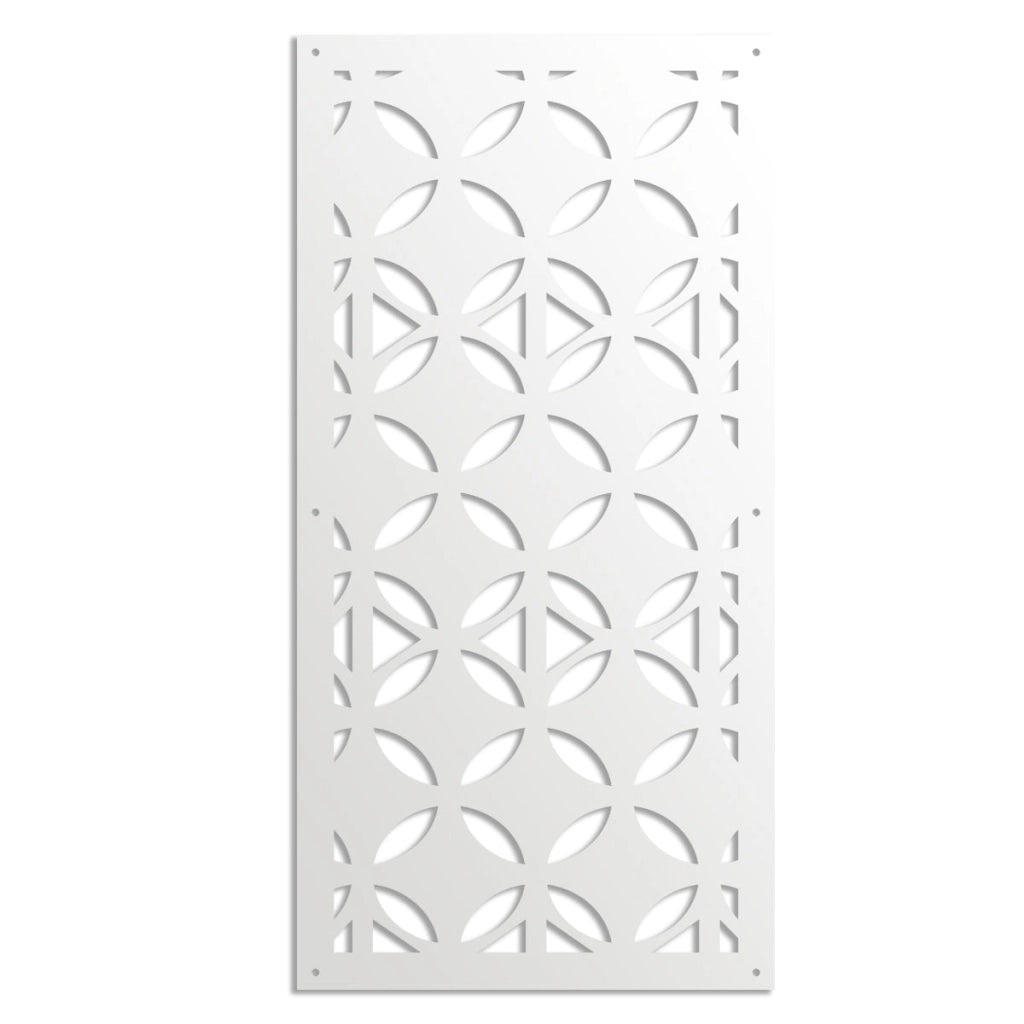 ALIEN - Pannello in PVC traforato - Parasole Misura: 47x94 cm, Colore: bianco