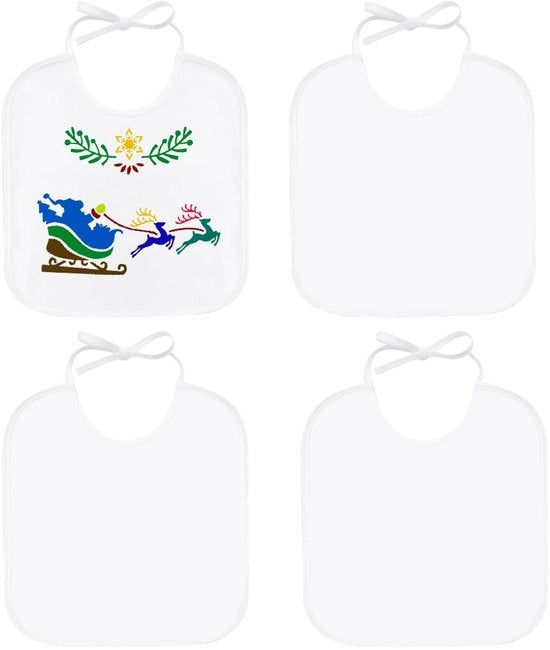 Pacchetto di 4 tavole per dipintura, tavola a forma di triangolo per bambini, tavola bianca per la decorazione di una festa per bambini, sciarpa impermeabile per la protezione dei bambini
