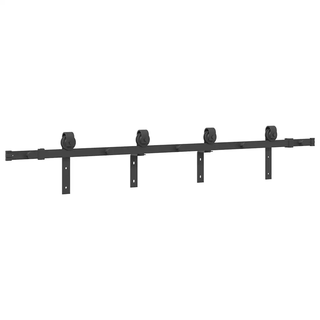 Kit di Binari per Porte Scorrevoli 183 cm Acciaio Nero CFW4147336