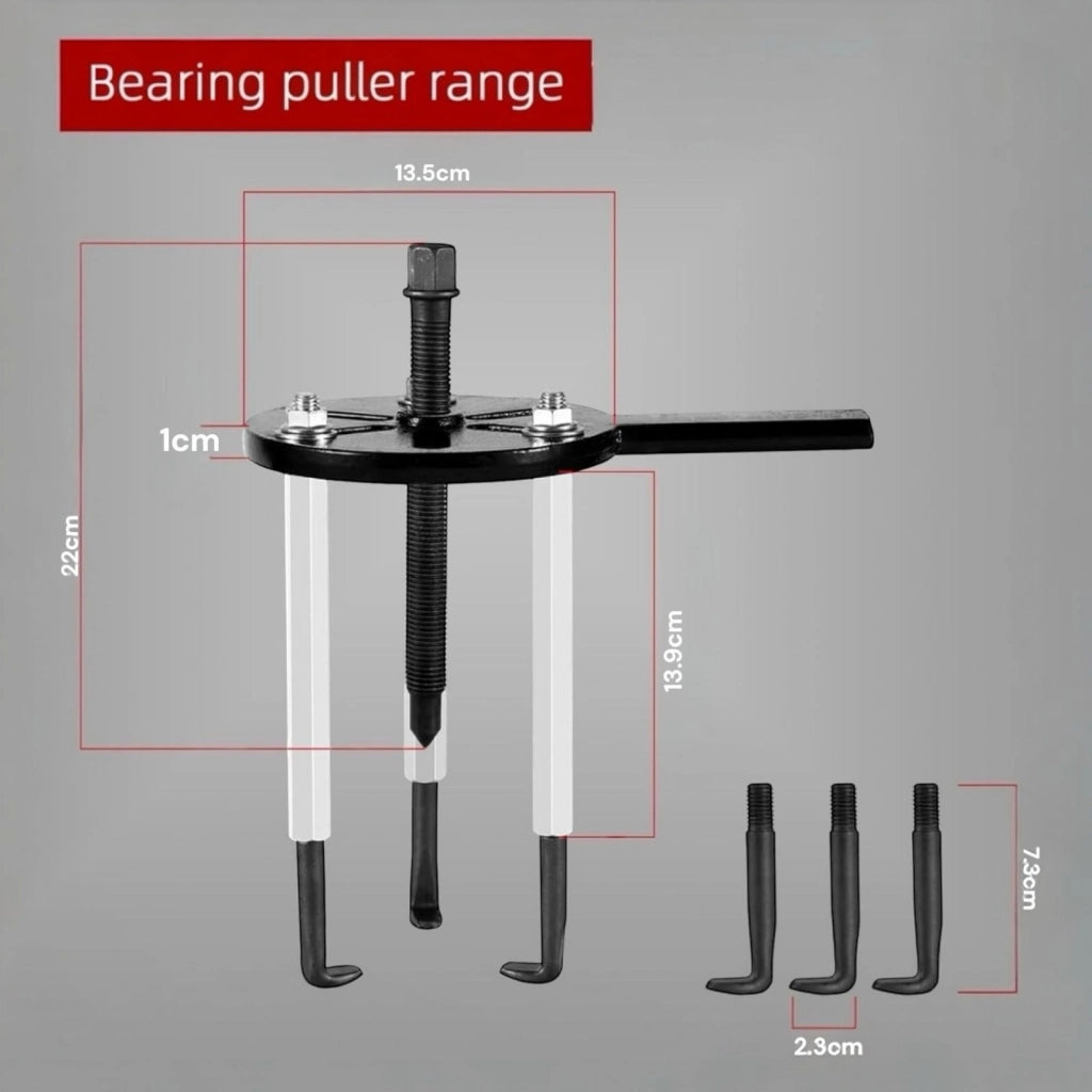 Kit 21 Pz Estrattore Disclocatore Separatore Cuscinetti Estrattori A 3 Ganasce