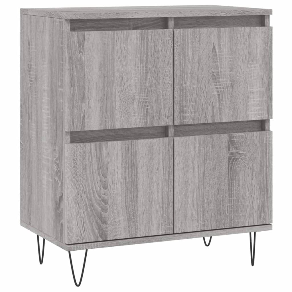 Buffet credenza cassettiera armadio mobile contenitore organizer cucina soggiorno salotto Sonoma 60 x 35 x 70 cm legno ingegnerizzato grigio 02_0036404