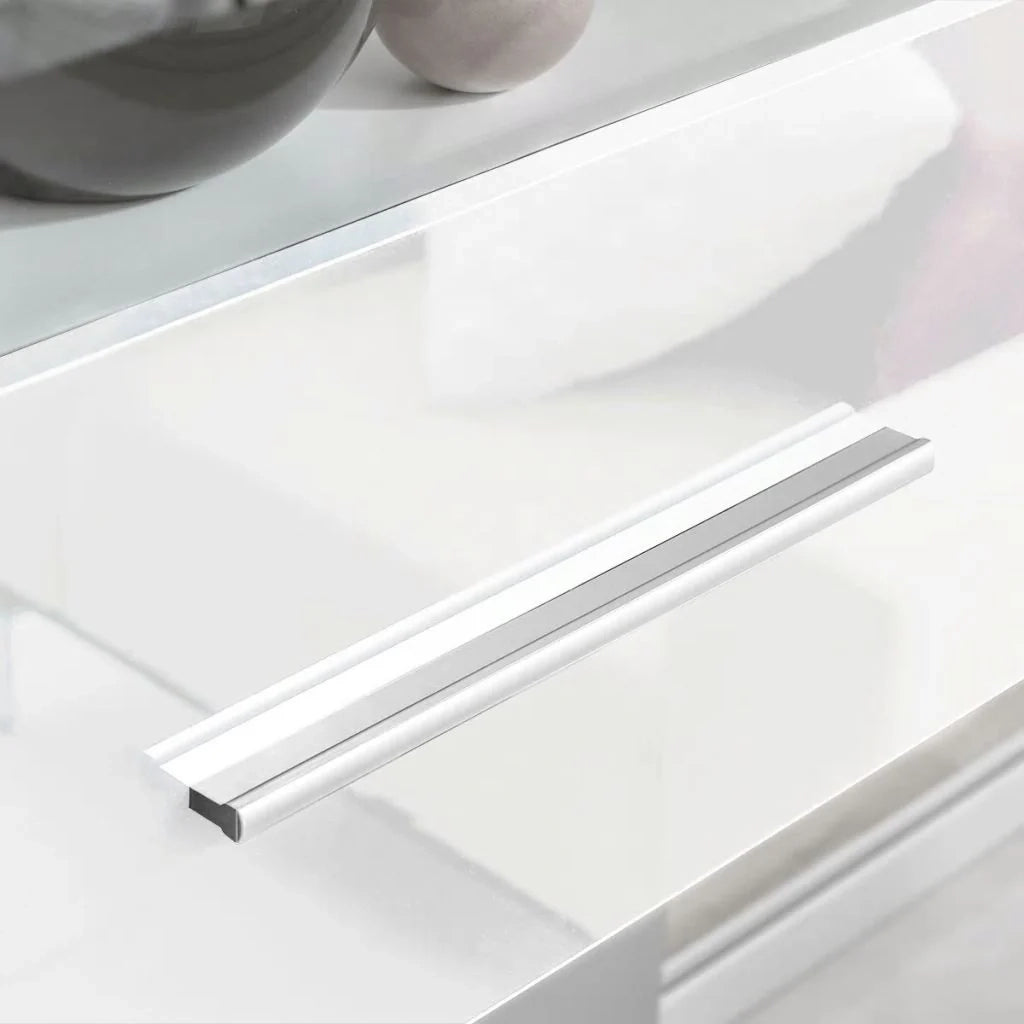 Mobile TV/credenza da parete 5 pezzi con illuminazione a LED bianco 2502200