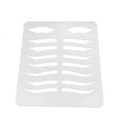 Stencil per sopracciglia in plastica reutilizzabile - Modello per trucco - Posizionamento per tatuaggi - Flessibile - Preciso - Adatto a tutti i tipi di pelle - Stencil per sopracciglia