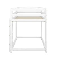 Letto a castello per bambini 6+ anni, 90x200 cm, struttura in legno, senza materasso, Bianco