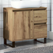 vidaXL Armadietto da Bagno Rovere Artigianale 65x33x60cm in Truciolato