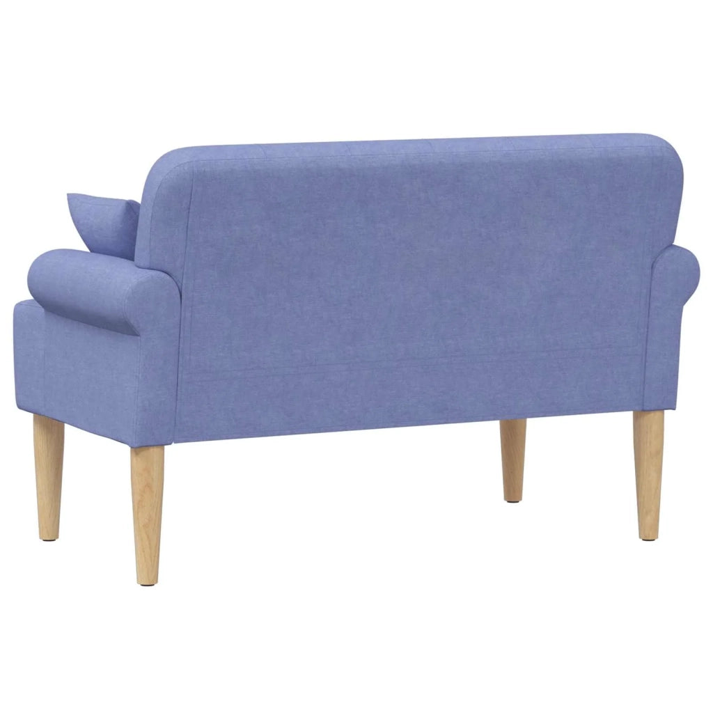 Loveseat con bottoni imbottiti Blu jeans 120 x 65 x 79 cm 42041821