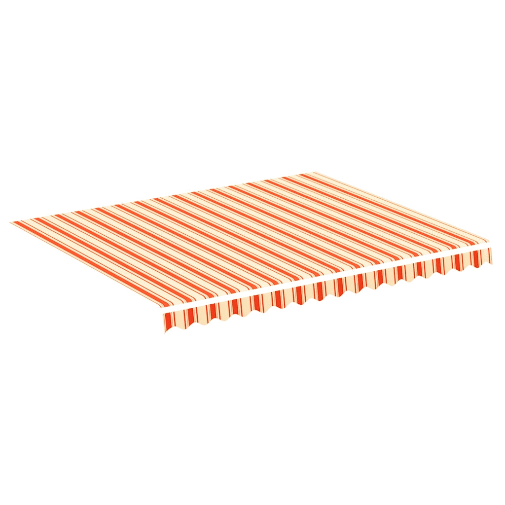 Tessuto di Ricambio per Tenda da Sole-Ricambio telo per tenda da sole Giallo e Arancio 3x2,5 m