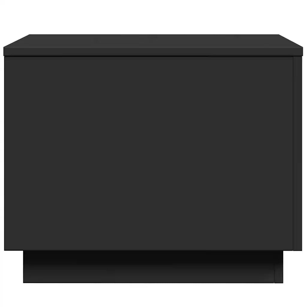 Tavolino da salotto | Tavolino da caff¨¨ | Tavolino da Soggiorno con Luci LED Nero 50x50x40 cm