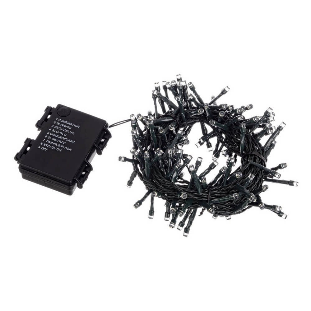 Luci Natale 48 LED Classic, Filo Verde 5mm, Bluetooth, IP44 (24 Pezzi)