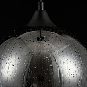 Lampada pendente Pendant in Metallo Bergen Nero