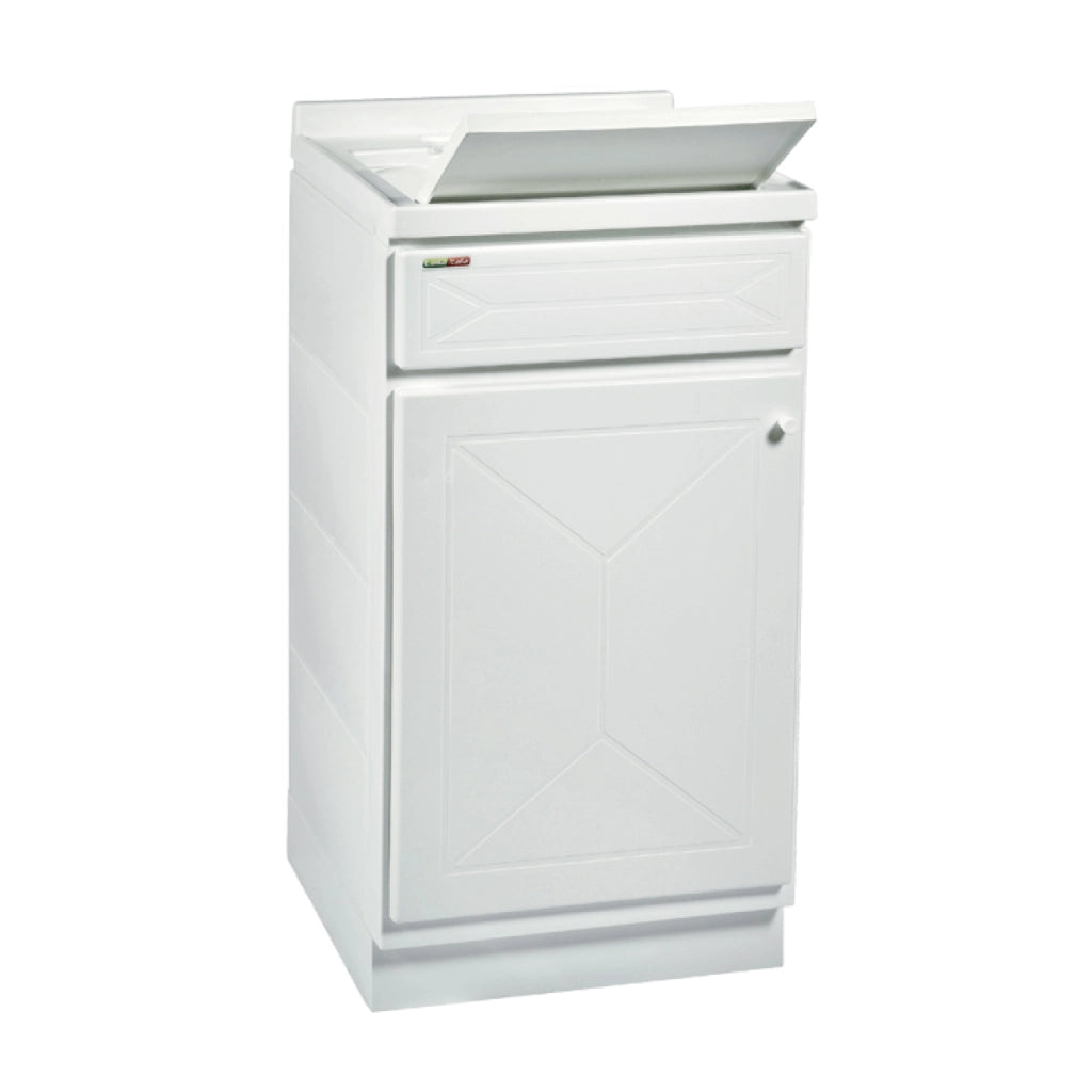 MOBILE LAVATOIO IN POLIPROPILENE PP BIANCO A UN ANTA MODELLO TOP LINE - DIM: L=45CM P=60CM H=87CM  - 1 ANTA  - TRO