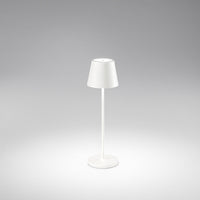 Lampada Tavolo Esterno Moderna Diva Alluminio Bianco Led 1,5W 3000K