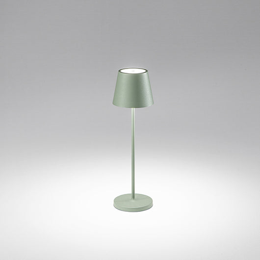 Lampada Tavolo Esterno Moderna Diva Alluminio Verde Led 2,5W 3000K