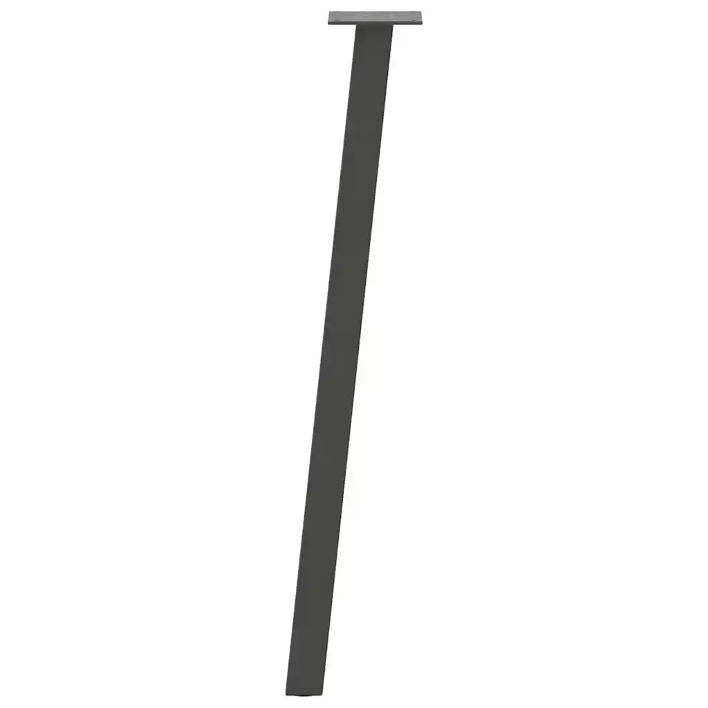 vidaXL Gambe per tavolo consolle 4 pz Antracite 72 cm Acciaio