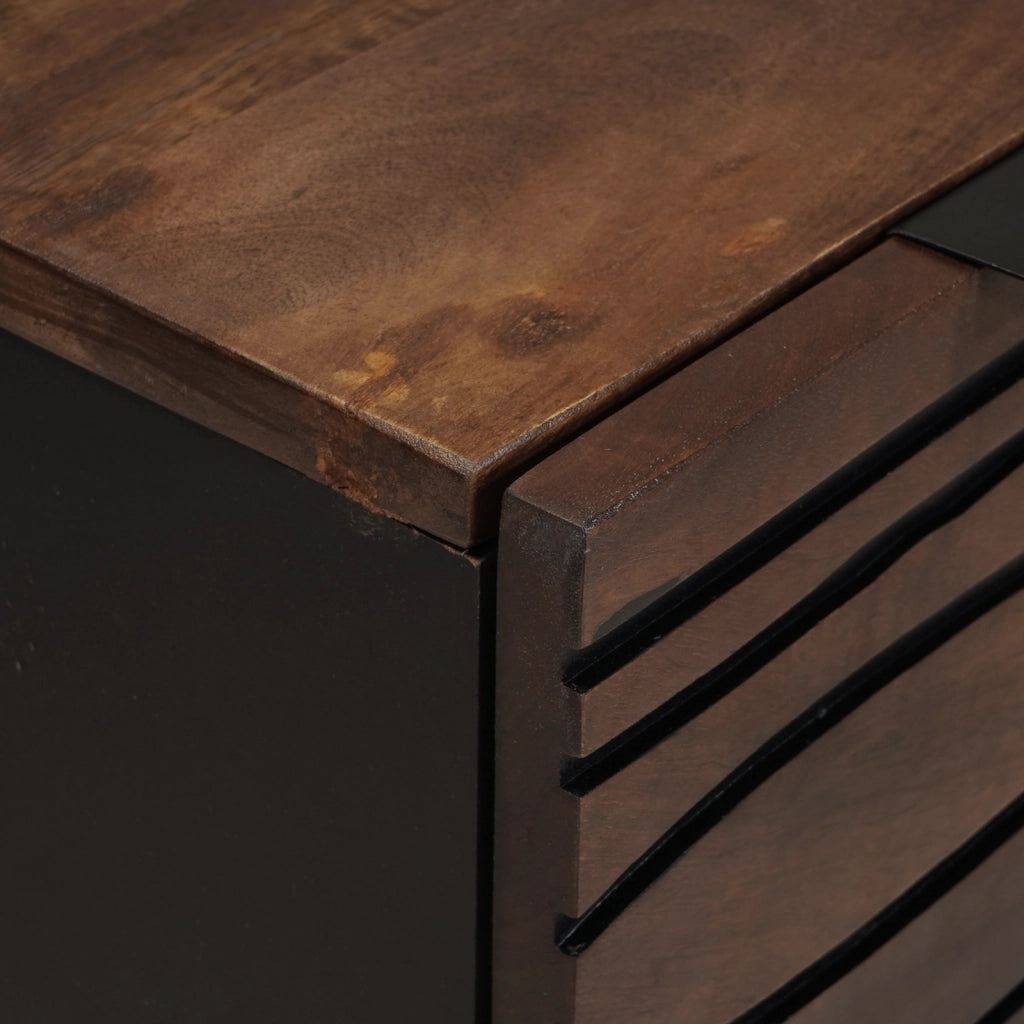 Credenza 60x33,5x75 cm Legno Massello Mango