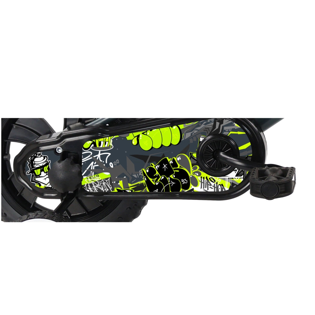 Bicicletta per Bambini 12" BMX Freno Caliper e Stabilizzatori in Acciaio Hi-Ten Verde