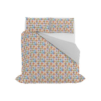 Copripiumino Matrimoniale con Federe Stampato in Puro Cotone Galax