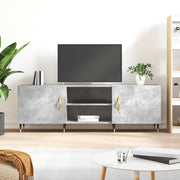 Mobile Porta TV Grigio Cemento 150x30x50cm in Legno Multistrato 829080