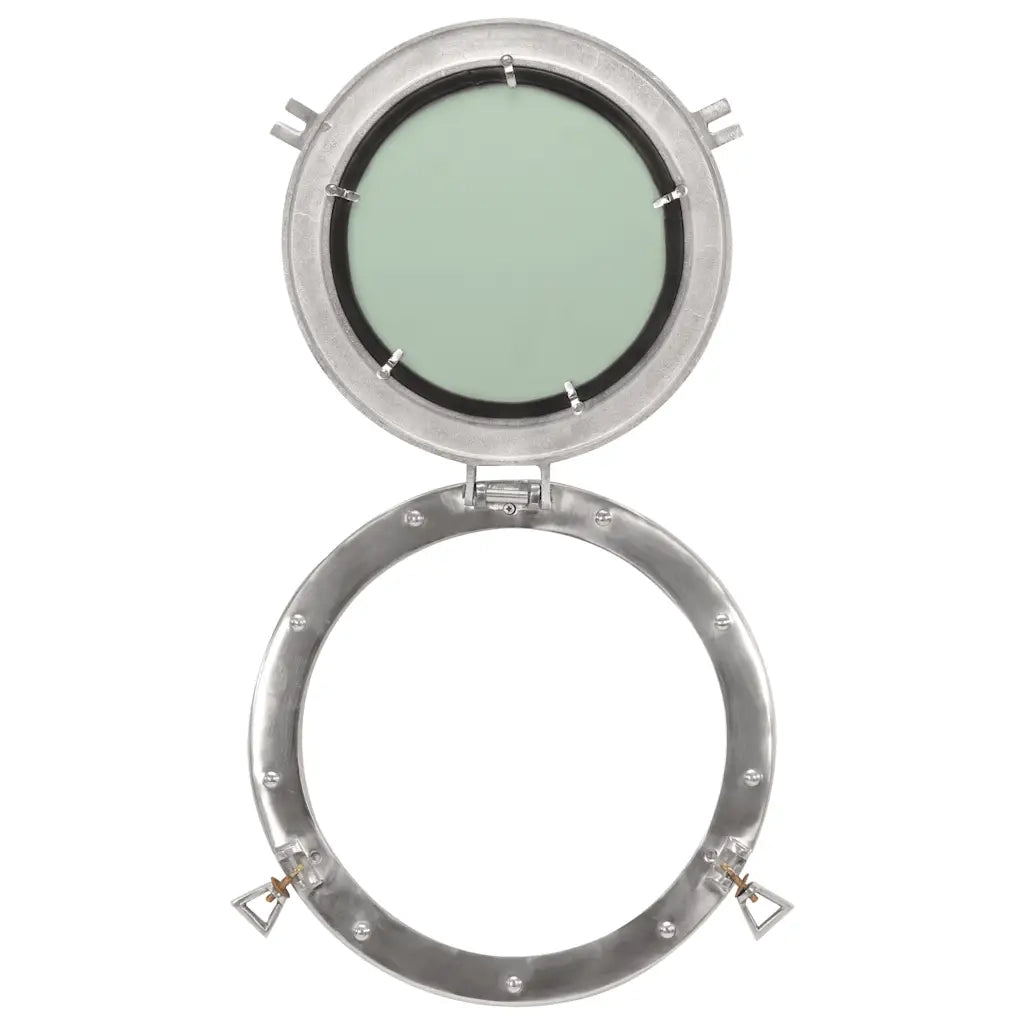 Specchio da Parete Design OblÃ² Ã˜38 cm in Alluminio e Vetro