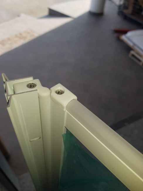 Box Porta Doccia in Acrilico - 1 lato, Apertura a Libro Scomparsa Senza Guide Reversibile - Misura: 98/100 x h100 cm