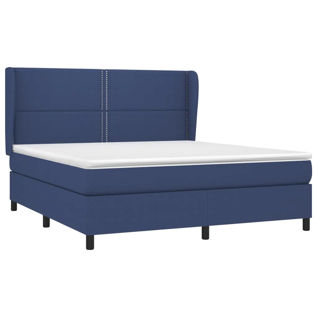 Giroletto a Molle con Materasso Blu 180x200 cm in Tessuto 3127907