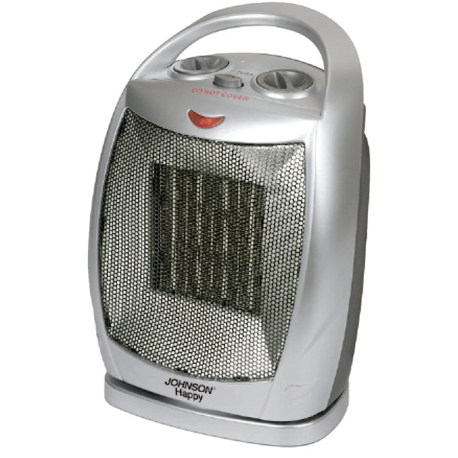Happy Termoventilatore Ceramico Potenza 800-1500W Oscillazione Selezionabile 2 Elementi Riscaldanti Basso Consumo
