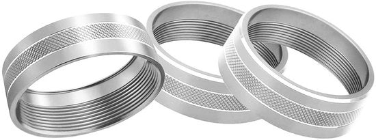 Pannelli di commutazione per climatizzazione 3 in 1 - perfetti per l'abitacolo - argento - coperture a cerniera - adatti a Jeep e Dodge - stile...