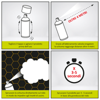 Insetticida Schiumogeno Vespe e Calabroni