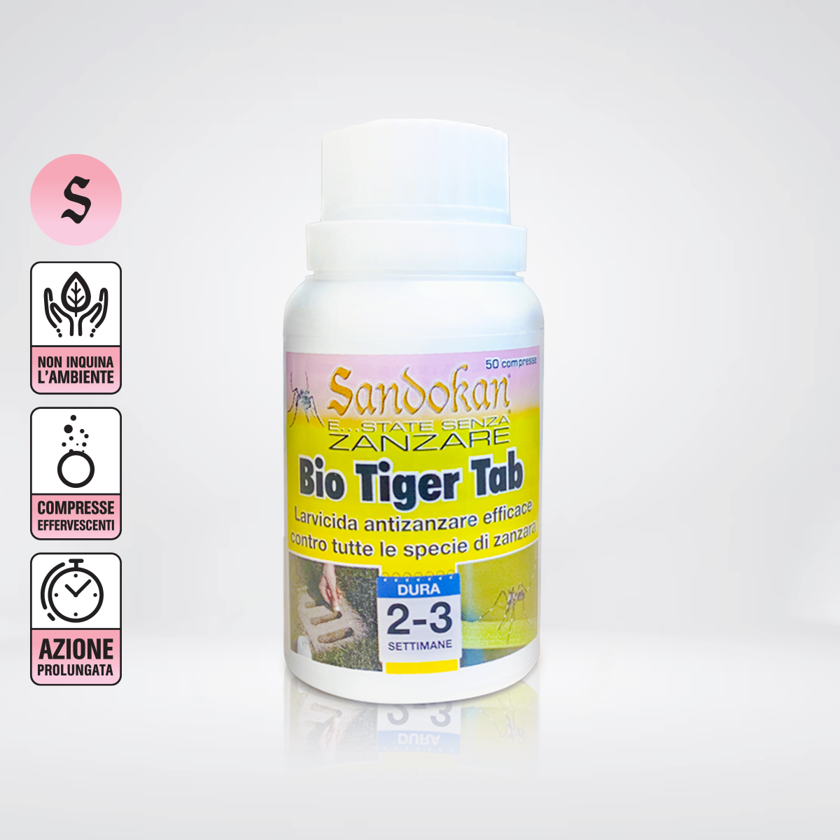 Larvicida 50 compresse effervescenti da 1 g cadauna