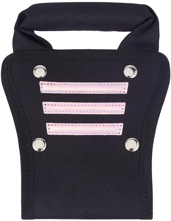 Estensione manubrio bagagli 18 cm - Handgreepverlenging - Nylon - Nero - Striscia riflettente - Grip comodo - Manubrio bagagli