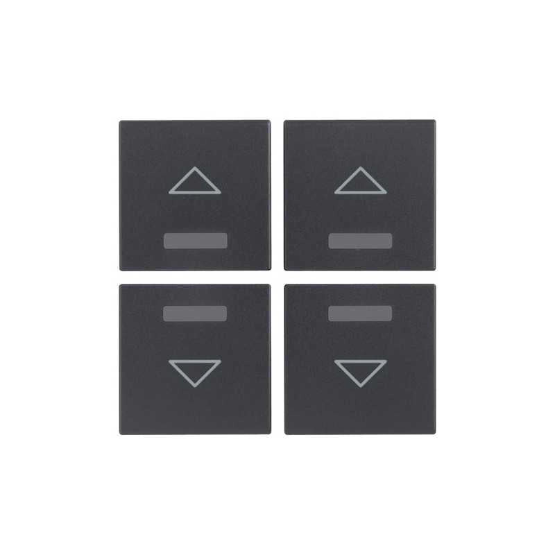 20841.3 Quattro Mezzi Tasti 1M Freccia Grigio Eikon