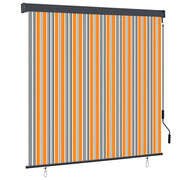 Tenda a rullo-Tenda avvolgibile Giallo e Blu 180 x 250 cm Tessuto e Alluminio