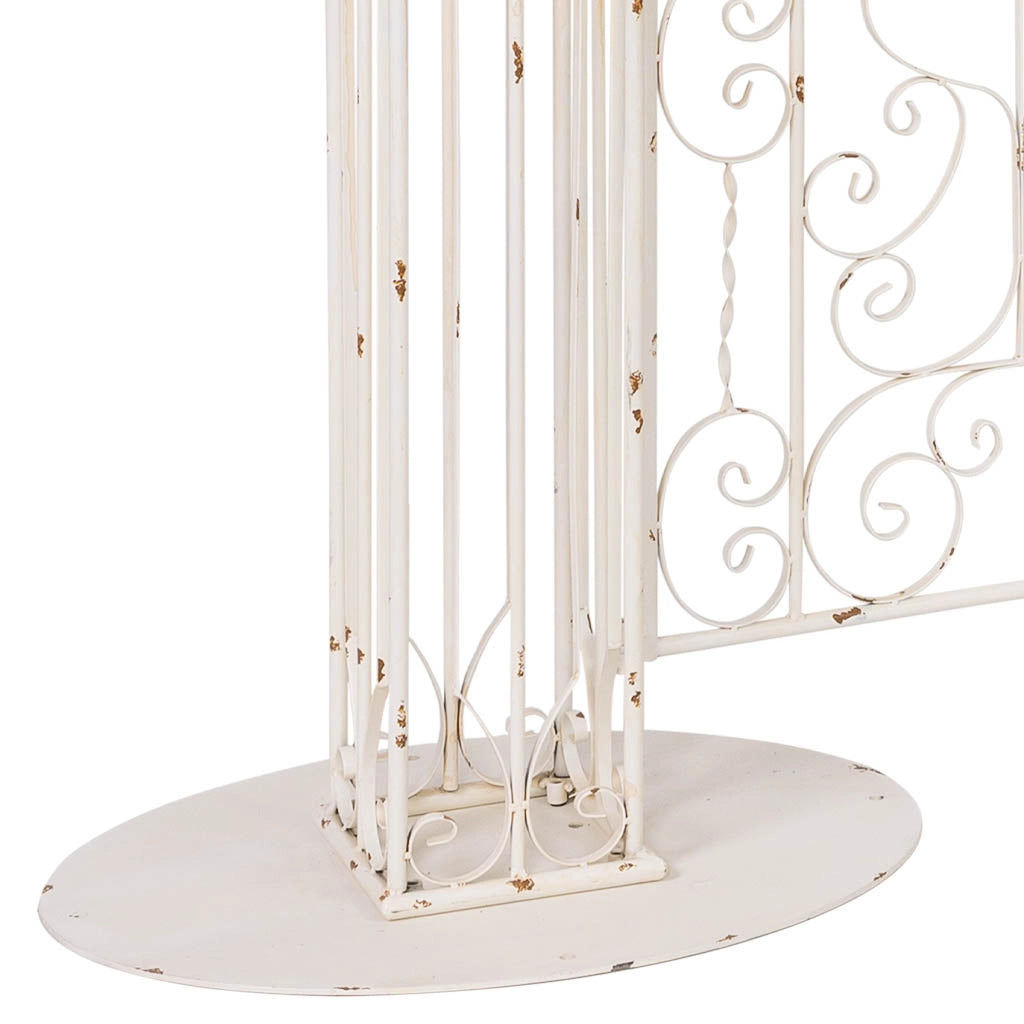 Porte ad arco in metallo grigio 184,79x61,6x299,72h cm