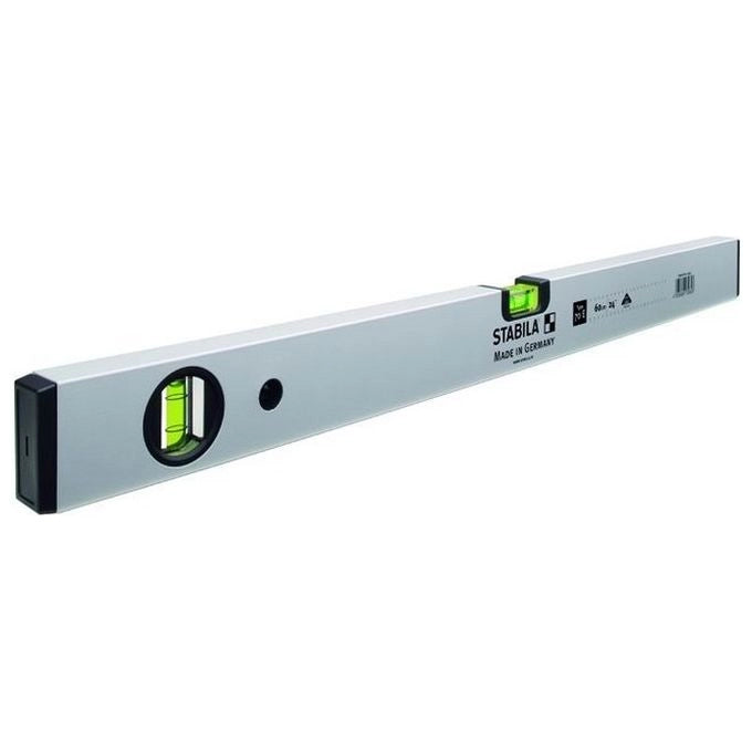 Stabila 59140-05-4 70E Livello a Bolla Professionale 2 Bolle Precisione 0.5 mm-m 500 mm colore Argento