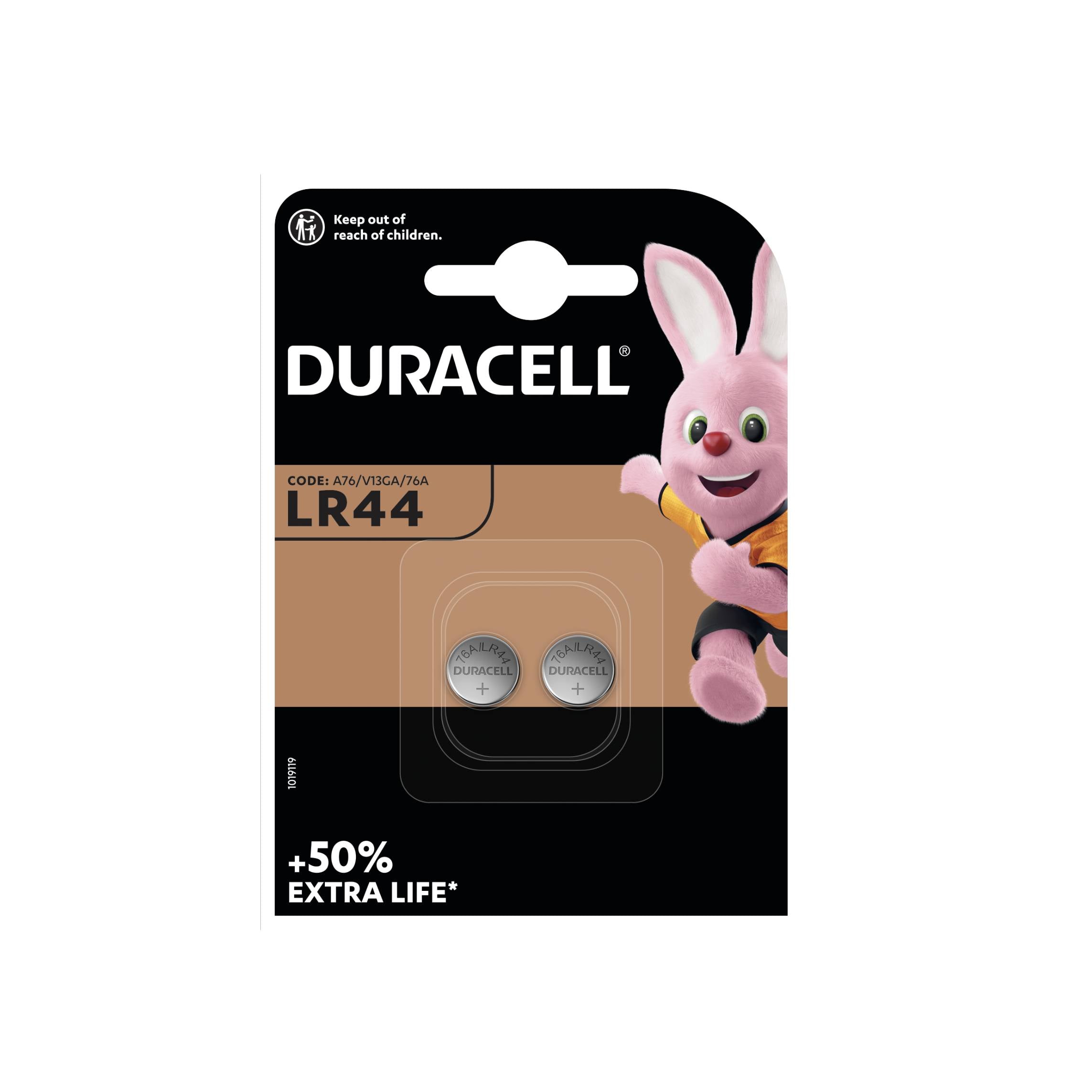 Duracell pile batterie a bottone LR44
