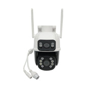 Telecamera di videosorveglianza intelligente P2P, WIFI, esterno 6MP 1080P, doppia lente, sensore di movimento PTZ, ruotabile a 360 gradi, applicazione ICSee