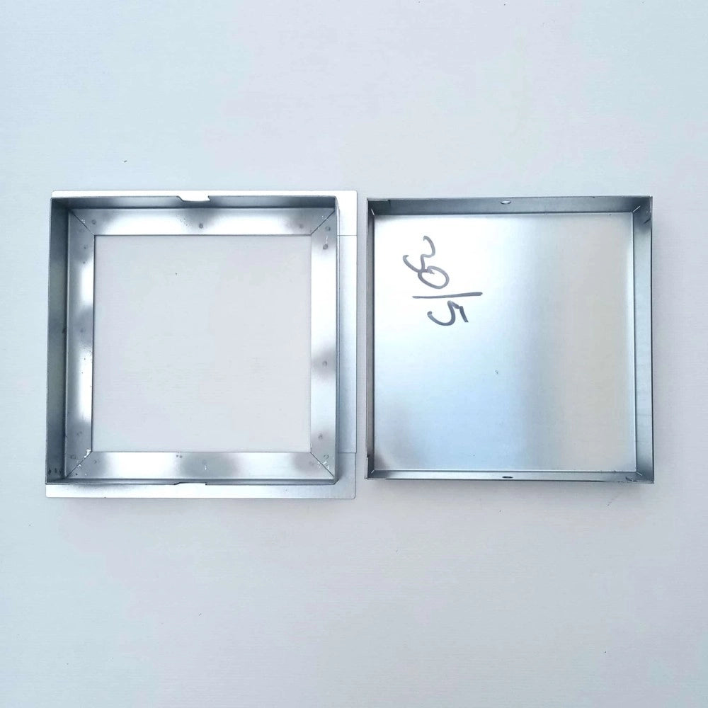 Sigillo 700 x 700 x h 50mm chiusino di lamiera zincata pesante da incasso
