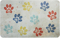 Tappeto Sottociotola Tovaglietta 30x46 cm Pvc Impermeabile Antisfilo Antiscivolo Cane Gatto Dis.A