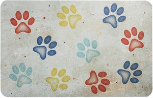 Tappeto Sottociotola Tovaglietta 50x70 cm Pvc Impermeabile Antisfilo Antiscivolo Cane Gatto Dis.A