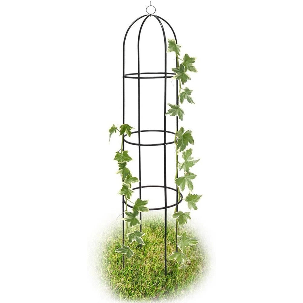 Supporto per Piante Rampicanti Obelisco Piramide da Giardino Altezza 185cm Verde