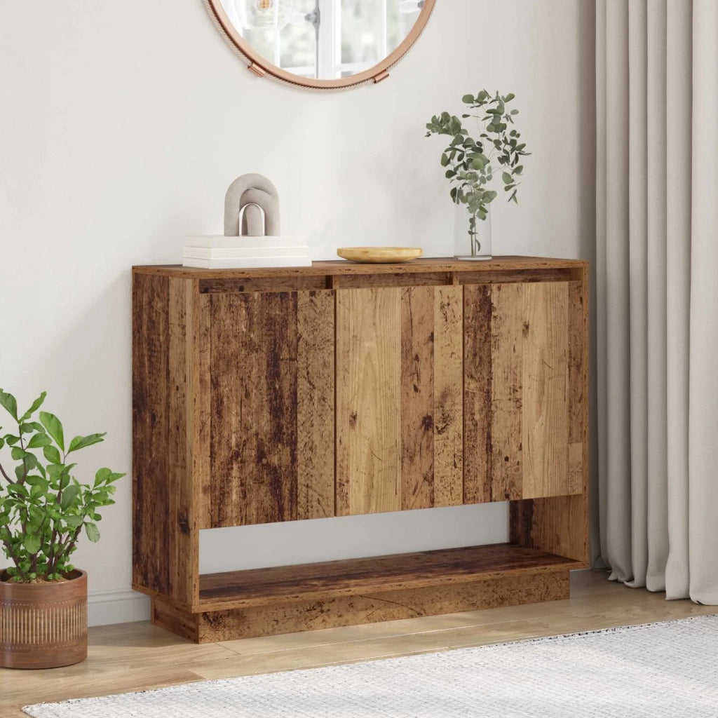 Credenza | Madia | Buffet da pranzo | Armadio da pranzo Legno vecchio 97 x 29 x 75 cm Legno multistrato
