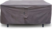 Tavoli da giardino in tessuto 600D Oxford – sedili da giardino invernali respiranti, impermeabili, resistenti alle intemperie, UV resistenti – colore grigio/caffè rettangolare.