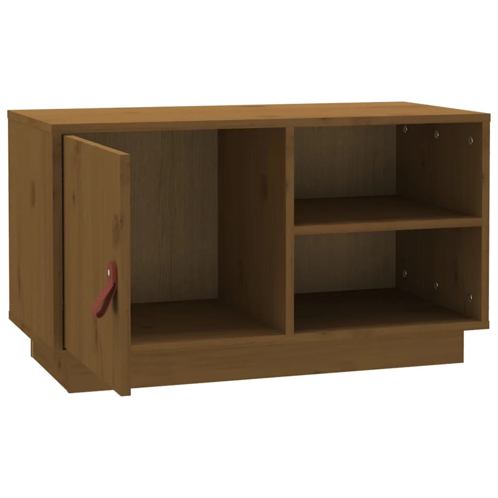 Mobile TV | Armadietto TV | Mobile Porta TV ambra 70x34x40 cm in Legno Massello di Pino