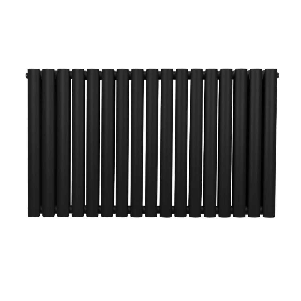 Radiatore a colonna ovale - 600 mm x 1020mm - Nero