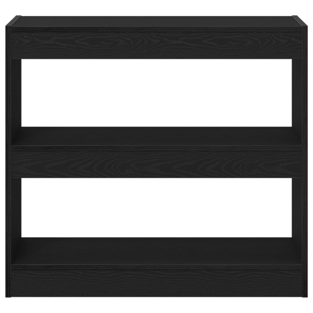 Armadio per libri in rovere nero  - 80x30x72 cm