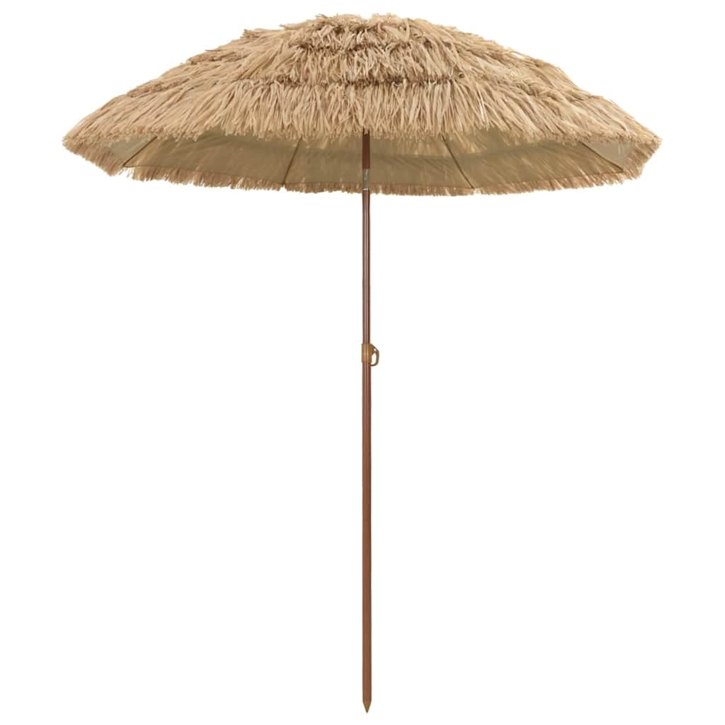 Ombrellone da giardino leggero inclinabile rotondo 160 x 160 x 196 cm in polipropilene naturale 02_0058864